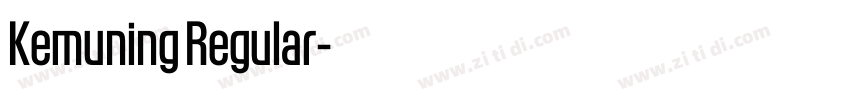 Kemuning Regular字体转换